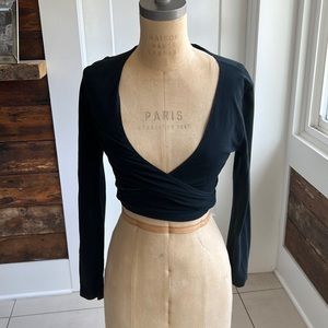 Brandy Melville cross tie long sleeve
